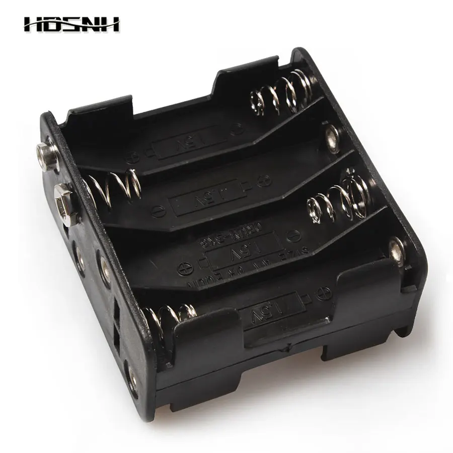 

8*AA 12V Plastic Battery Clip Slot Storage Holder Box Case Back to Back 8 AA Battery Slots Battery aa pack 63.29*57.82*30mm