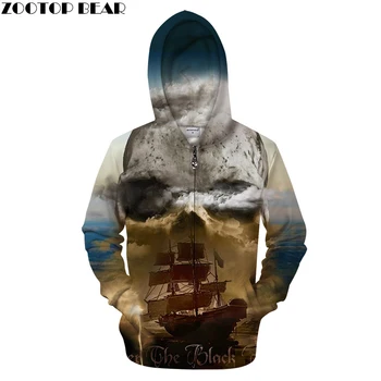 

Skull 3D Zip Hoodie Men Zipper Hoody Casual Sweatshirt Printed BrandTracksuit Pullover Groot Coat Streatwear DropShip ZOOTOPBEAR