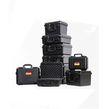 Портативный ящик для инструментов оборудование чемодан ящик для инструментов пластиковый герметичный водонепроницаемый ящик для инструментов Защитная безопасность с поролоновой подкладкой w логотип