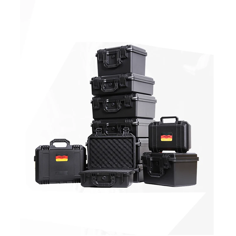 

Portable Tool Box Equipment Suitcase Instrument Box Plastic Sealed Waterproof Toolbox Protective Safety with Foam Lining w Logo