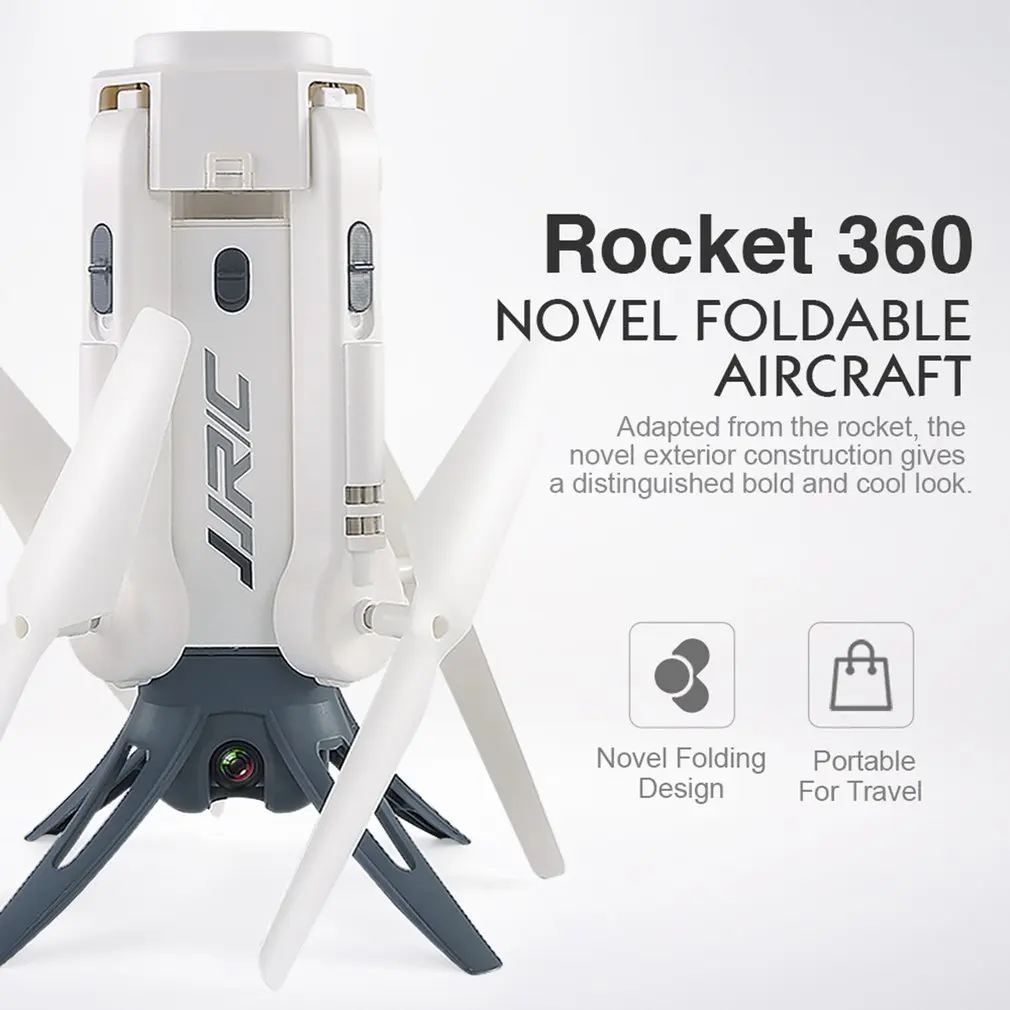 JJR/C H51 RC вертолет Rocket-like 360 wifi FPV селфи Elfie Rocket Тип Дрон с камерой HD 720P высота удержания RC Квадрокоптер