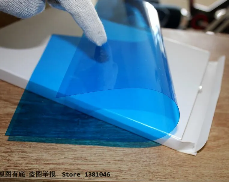 20 Mil Clear PVC Binding Covers, 20 Pcs for Report, Blue