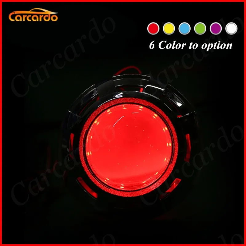 2017 New!! 2PCS Car Headlights DIY Devil Eyes LED Halo Rings Kit 360 Degree Shine Retrofit Demon