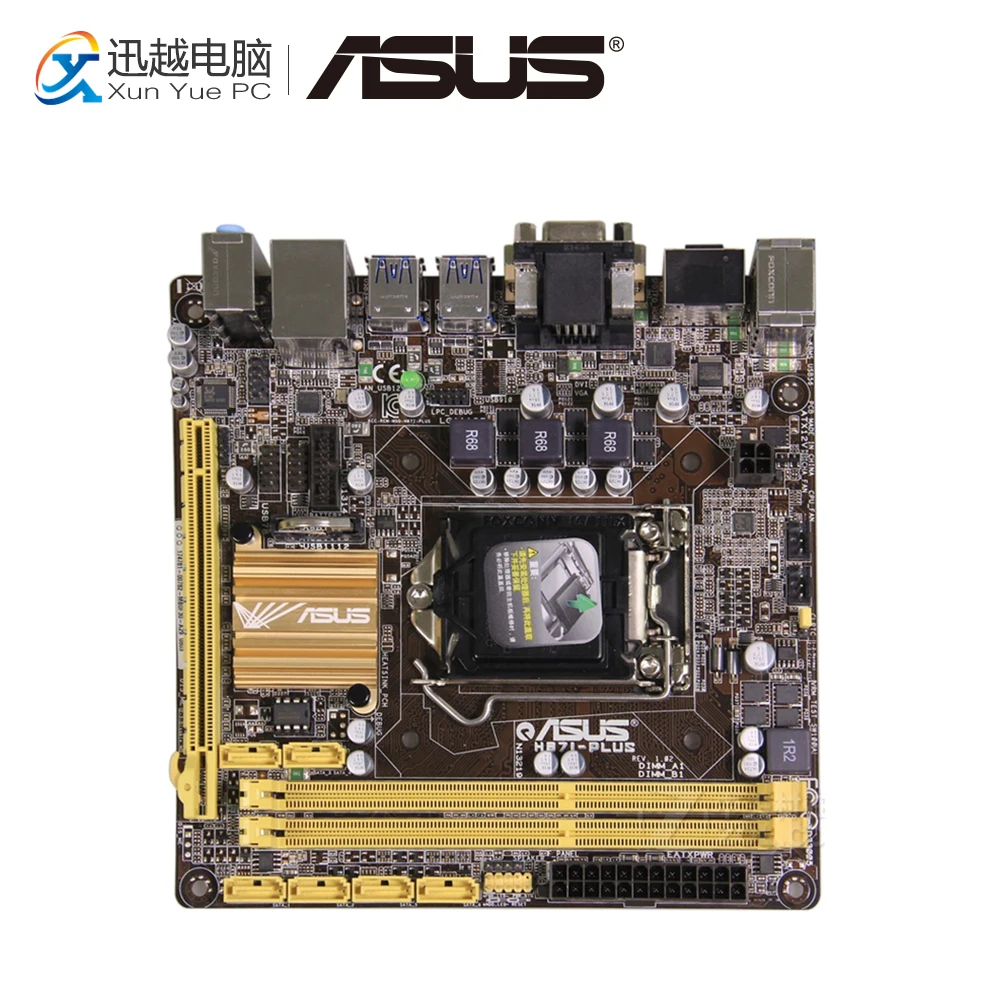 

Asus H87I-PLUS Desktop Motherboard H87 Socket LGA 1150 i7 i5 i3 DDR3 16G SATA3 UBS3.0 Mini-ITX