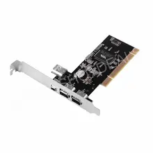 Pci 4 portas firewire ieee 1394 1394a 4/6 pinos adaptador de cartão controlador
