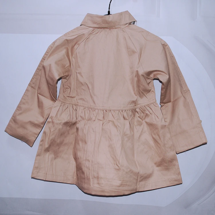 Новая ветровка в британском стиле для девочек 5-16 лет, однобортная Детская куртка, длинное хлопковое пальто с капюшоном для девочек, детская куртка и пальто