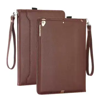 

For iPad 2017 2018 Leather Case Cover 9.7 inch Corner Protection Stand Folio Cover Case with Pencil Holder and Auto Wake/Sleep