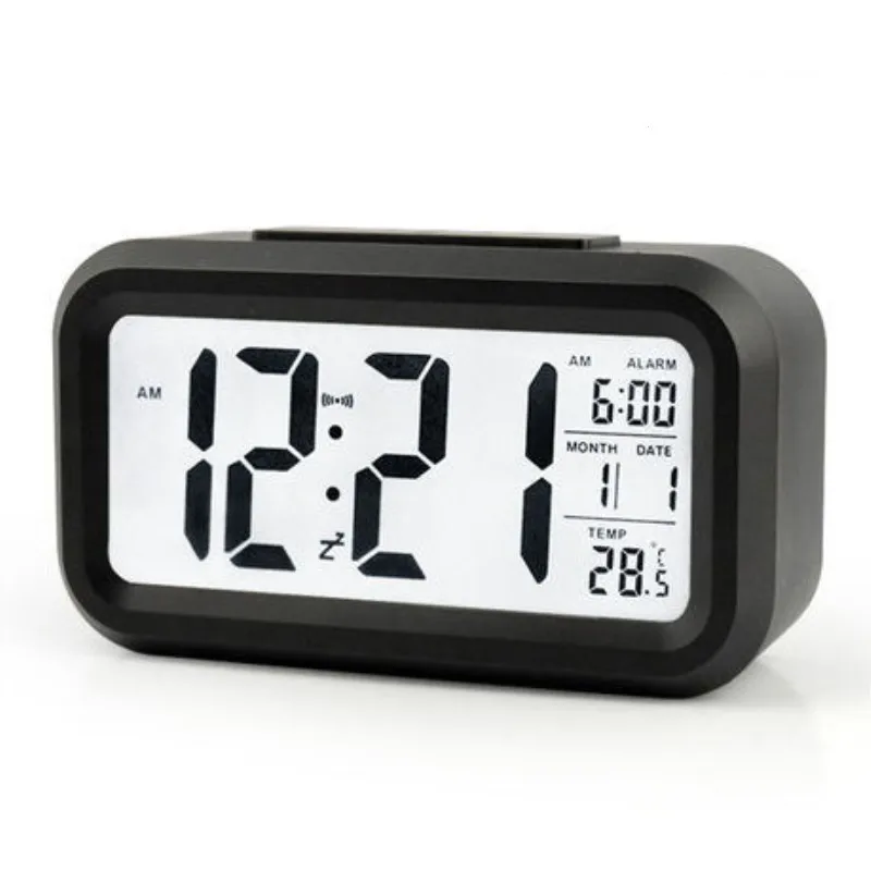 Цифровой будильник студенческий светильник часы с ЖК-дисплеем Повтор электронные офисные часы с подсветкой для офиса дома 5 цветов