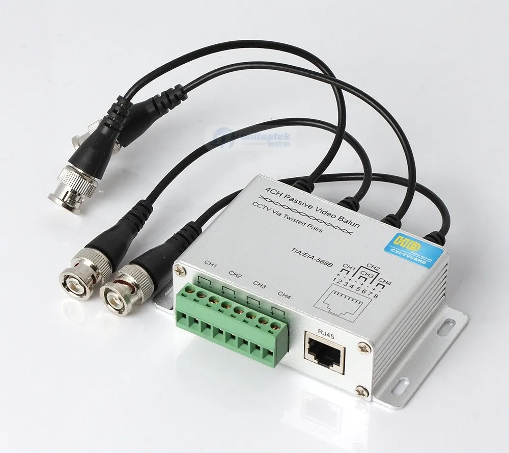 

4 Channel Active Passive Video Balun Transmitter Receiver