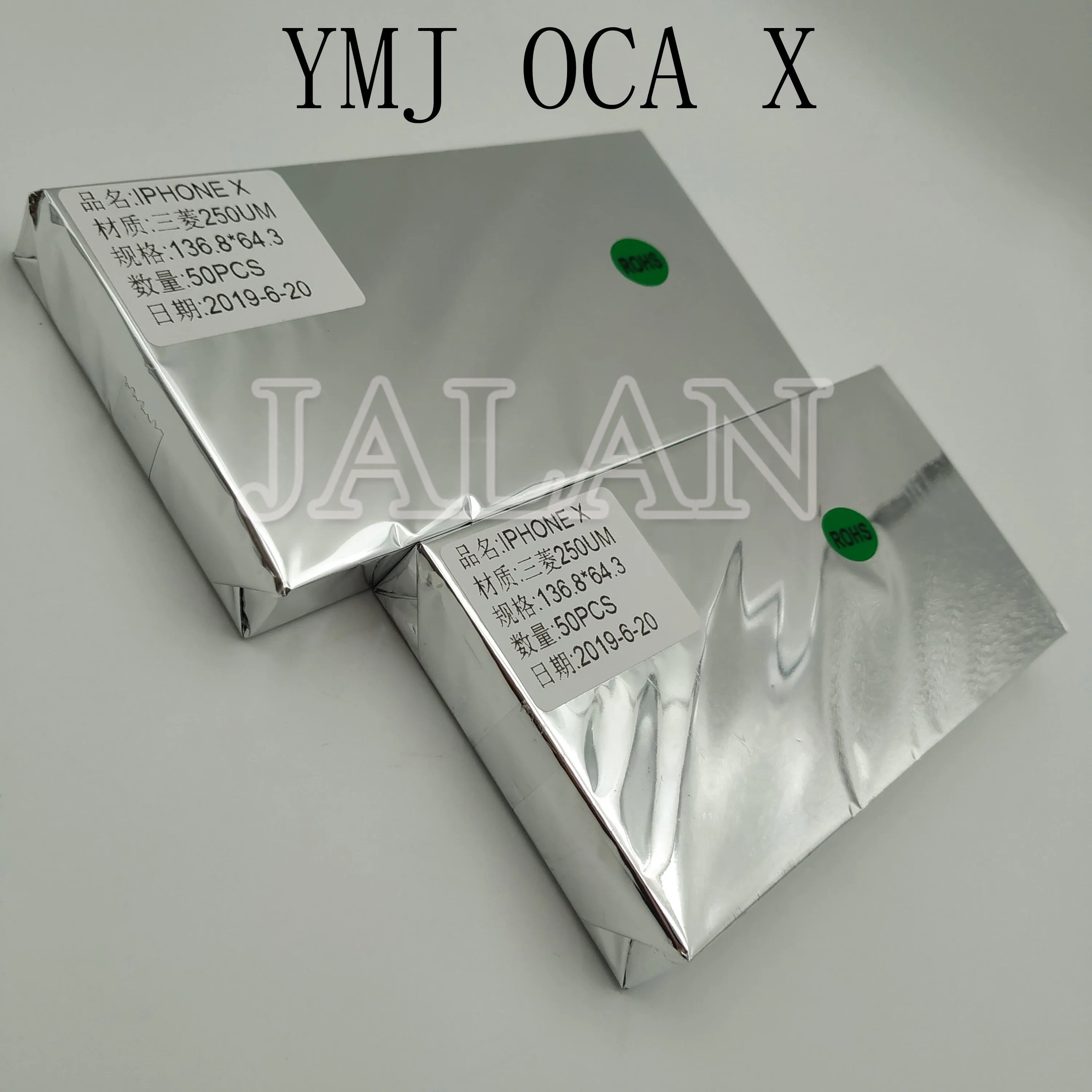 

YMJ laminate mold use sticker for X mobile phone front outer panel glass oca laminating optical glue