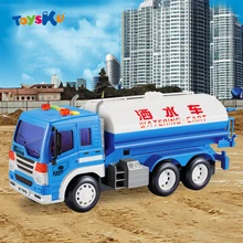 Wireless Engineering Remote Control Watering Cart Musical,Flashing Children Educational Toys Gifts for Kids