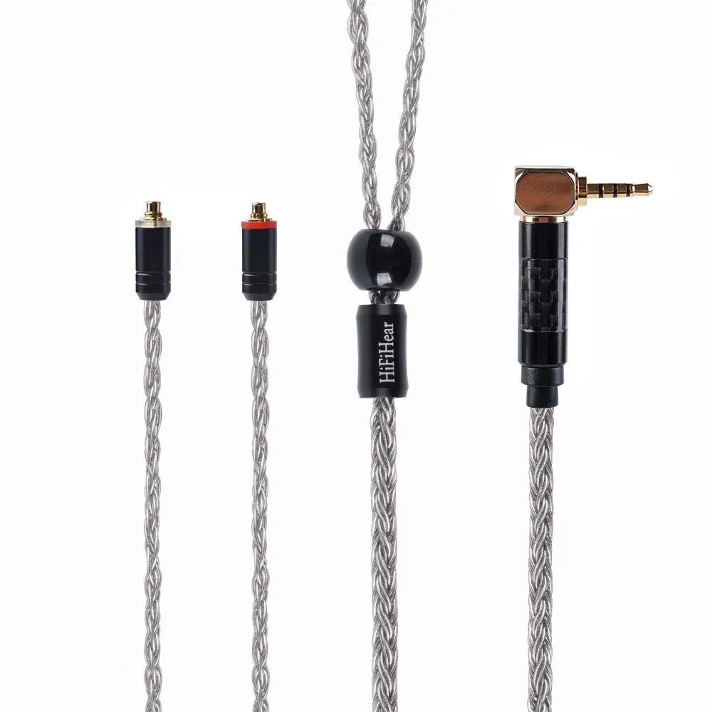 HiFiHear 16 Core Silver Plated Copper Cable 2.5/3.5mm Balanced Cable With MMCX/2PIN/QDC for BLON BL-01 BL-03 KZ ZSX ASX EDX DQ6