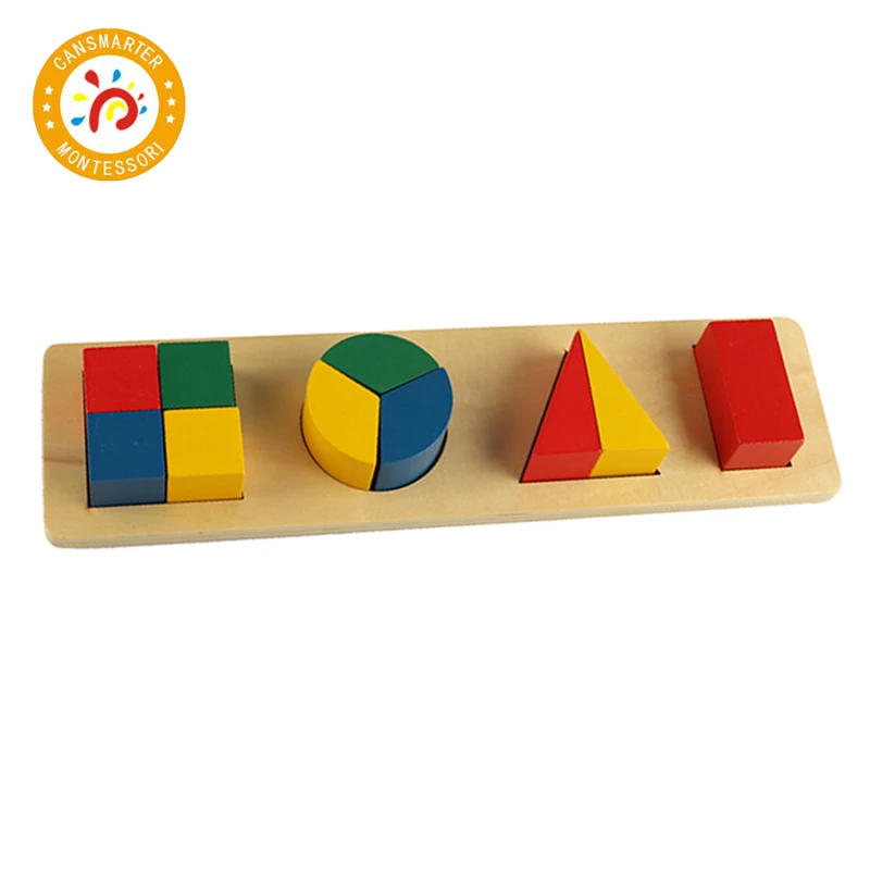 Монтессори Малыш Высокое качество игрушка Мульти-формы строительные блоки для раннего образования