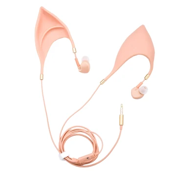

Wired in-Ear Headphones Cosplay Earphones Elf Earbuds with Mic for iPhone iPad Android Phone Computer for Halloween Cosplay
