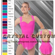 Платья для фигурного катания для девочек, модные новые Брендовые платья для катания на коньках для женщин, DR3452