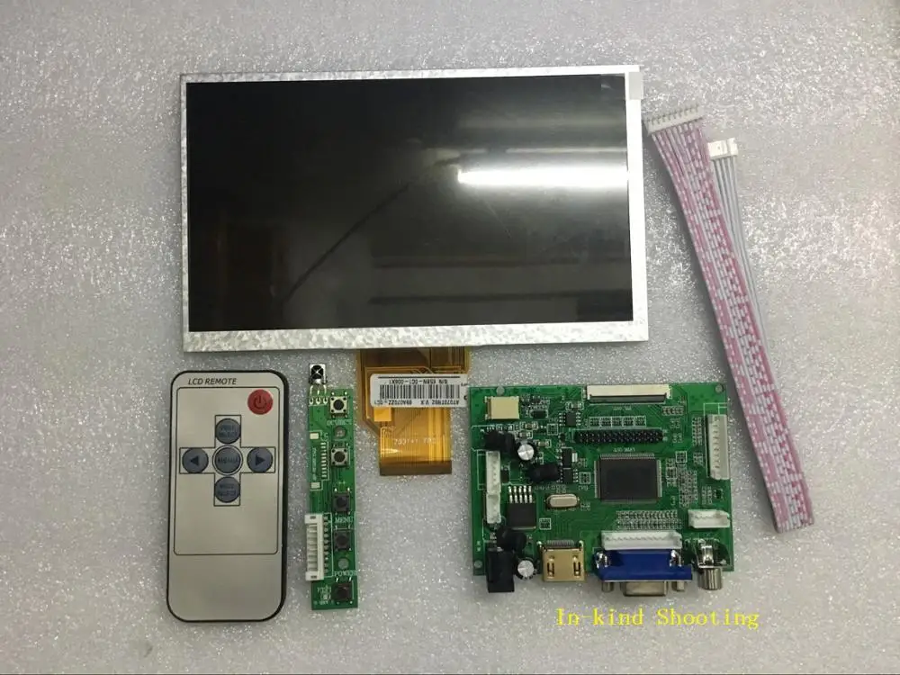 ЖК плата контроллера TTL LVDS HDMI VGA 2AV 50 PIN для AT070TN90 92 Поддержка автоматически Raspberry Pi