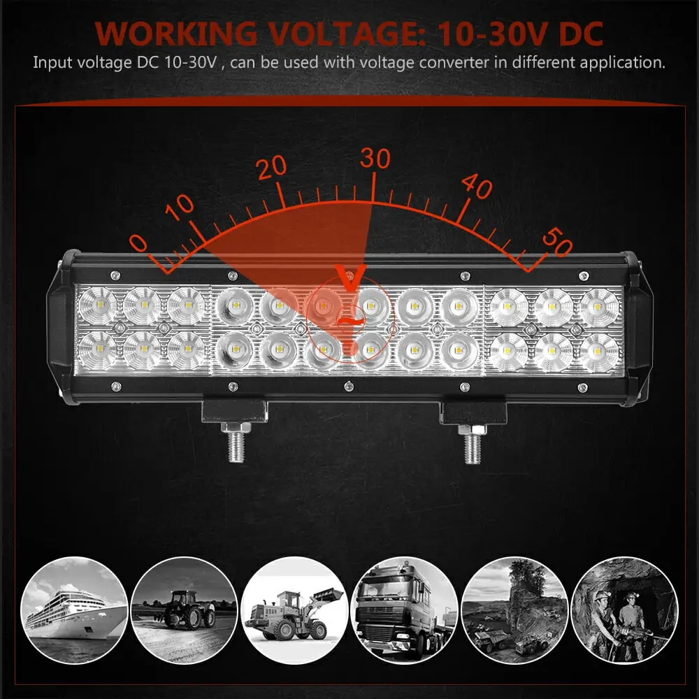 4, 7, 9, 12 лет 17 20 28 36-44 дюйма внедорожный светодиодный светильник бар комбо балка Barra светодиодный бар offroad 12V 24V светодиодный рабочий светильник для 4x4 УАЗ ATV внедорожник