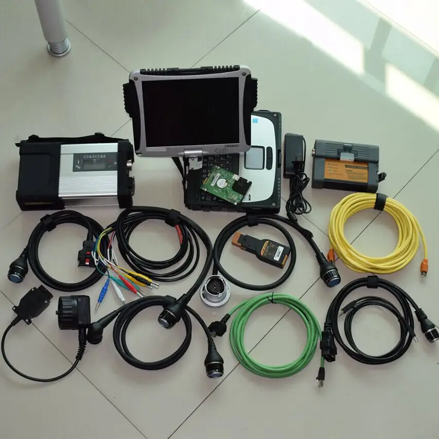 2в1 диагностический инструмент для BMW ICOM A2 b c и mb star sd Подключение c5 с CF 19 ноутбук i5cpu