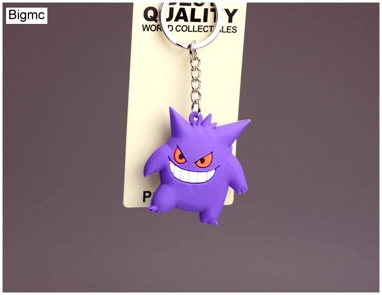 Брелок для ключей с 3D аниме Pokemon брелок карманными монстрами мультяшная мини