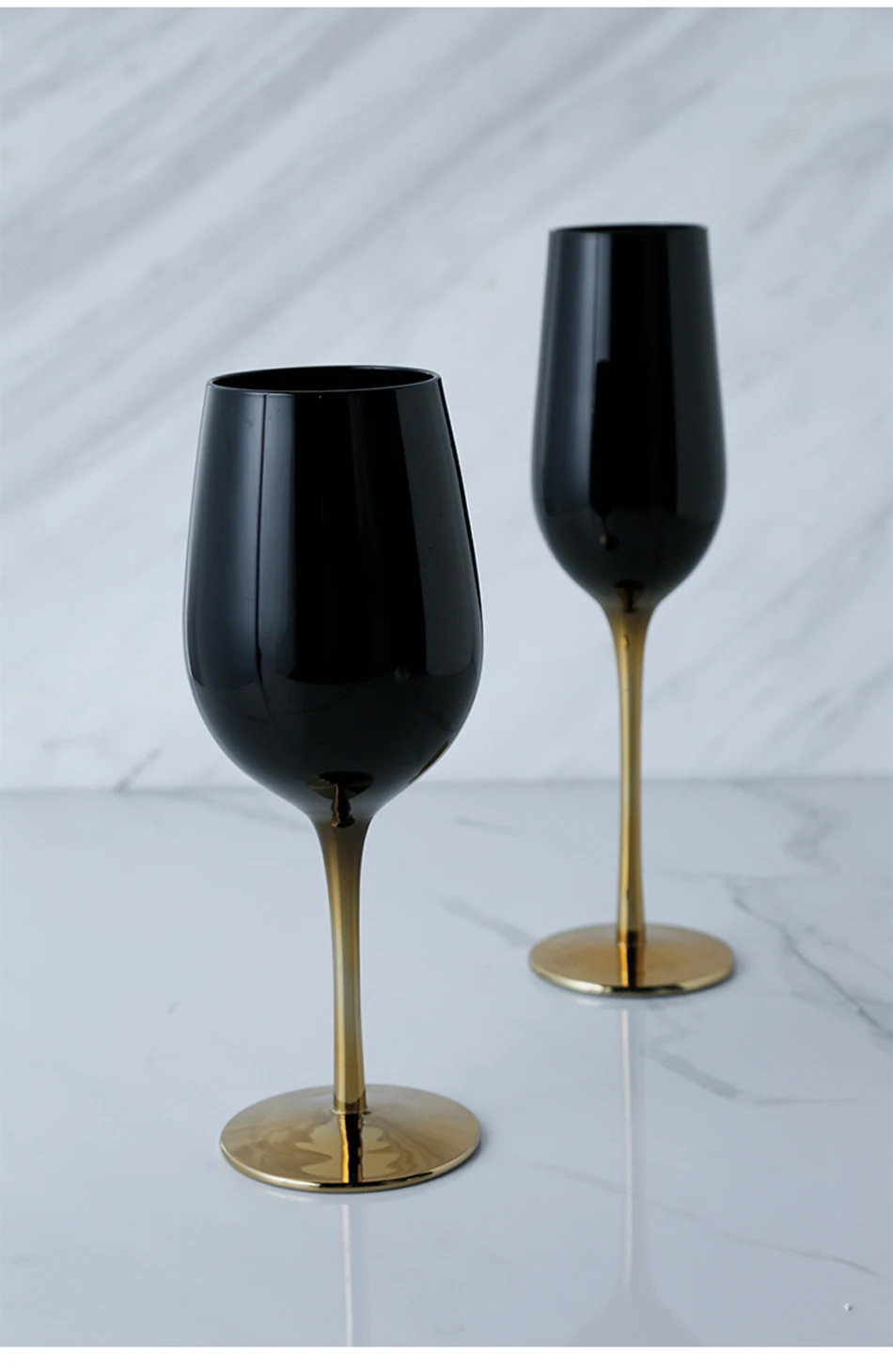 Европейский Креативный гальванический черный хрустальный бокал для шампанского es бокал для вина бокал для коктейля бокал для свадебного