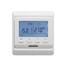 Регулятор температуры нагревательный термостат для водяного теплого пола, электрическая система отопления цифровой термостат AE-51 с подсветкой lcd