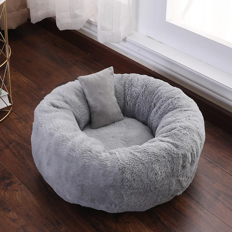 

Warm Fleece Dog Bed Round Pet Lounger Cushion for Small Medium Large Dogs & Cat Winter Dog Kennel Mat 3 Sizes（NO Pillow ）
