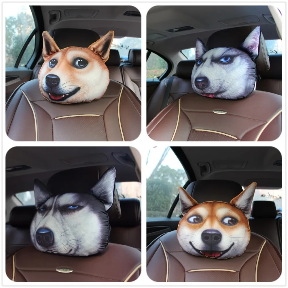 

3D Creative Car Neck Pillow For Driving Comfortable Travel Pillow Neck Car Head Rest Car Neck Cushion With Adjustable Strap P35