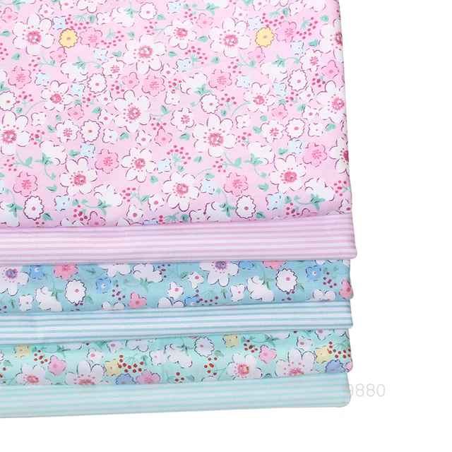 Booksew-Telas De algodón De 50x50CM, Telas De algodón Para Patchwork,  paquete Floral púrpura Tilda, costura