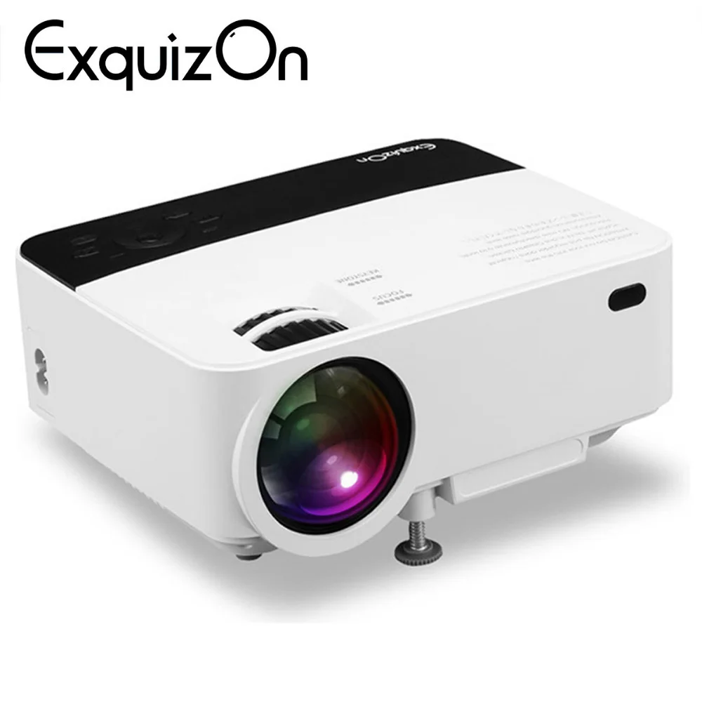 

Exquizon T5 Multi-screen Interaction Home Cinema projector 1800 Lumens Support 1080P LCD 3D Proyector/Beamer PK UC46 E08 VS314