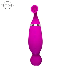 Vibration ball and suction Stimulator Bullet Vagina Ball Vibrating Egg Female Masturbator Adults