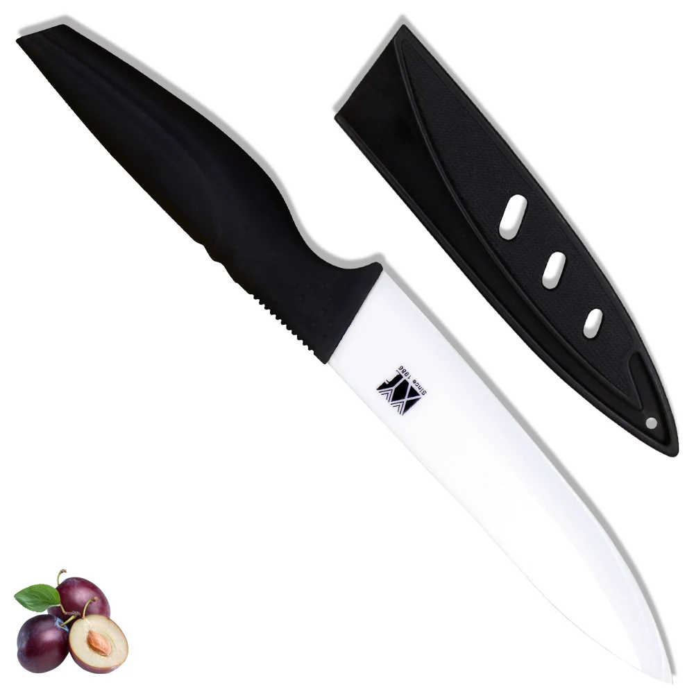 Ceramic blade slicing knife 5 inch Zirconia blade ABS+TPR handle PP