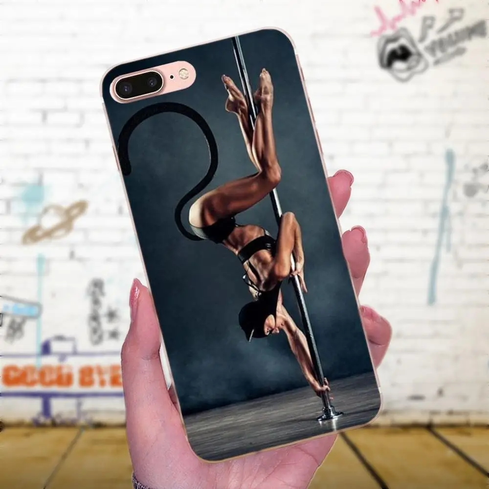 Для танца на шесте занятий фитнесом рисунок из ТПУ для Huawei Mate 7 8 9 10 20 P8 P9 P10 P20 P30 Lite