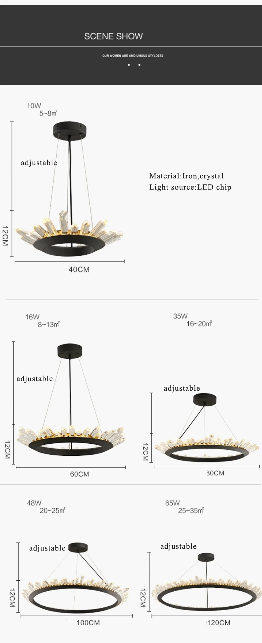 LED Постмодерн Нордик Железные Хрустальные Светодиодные Лампы.Светодиодные Светильники Люстры Подвесные.Светильники Подвесные Светильники.Светильник Подвесной Светильник.Освещение Для Столовой,Фойе и Спальни