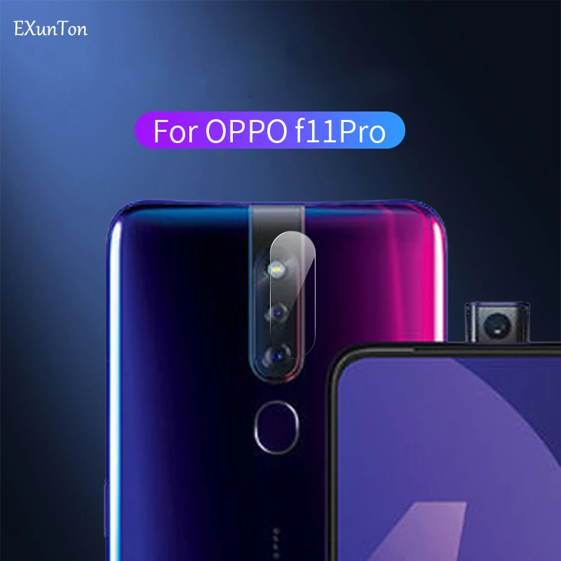 EXUNTON 2 шт объектив камеры закаленное стекло для OPPO F11 Pro задняя камера Защита