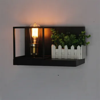 

Simple Retro Wooden Bedroom Bedside Wall Lamp Modern Cafe Dinner Hotel Room Iron Decoration Wall Lighting Fixtures Free Shipping