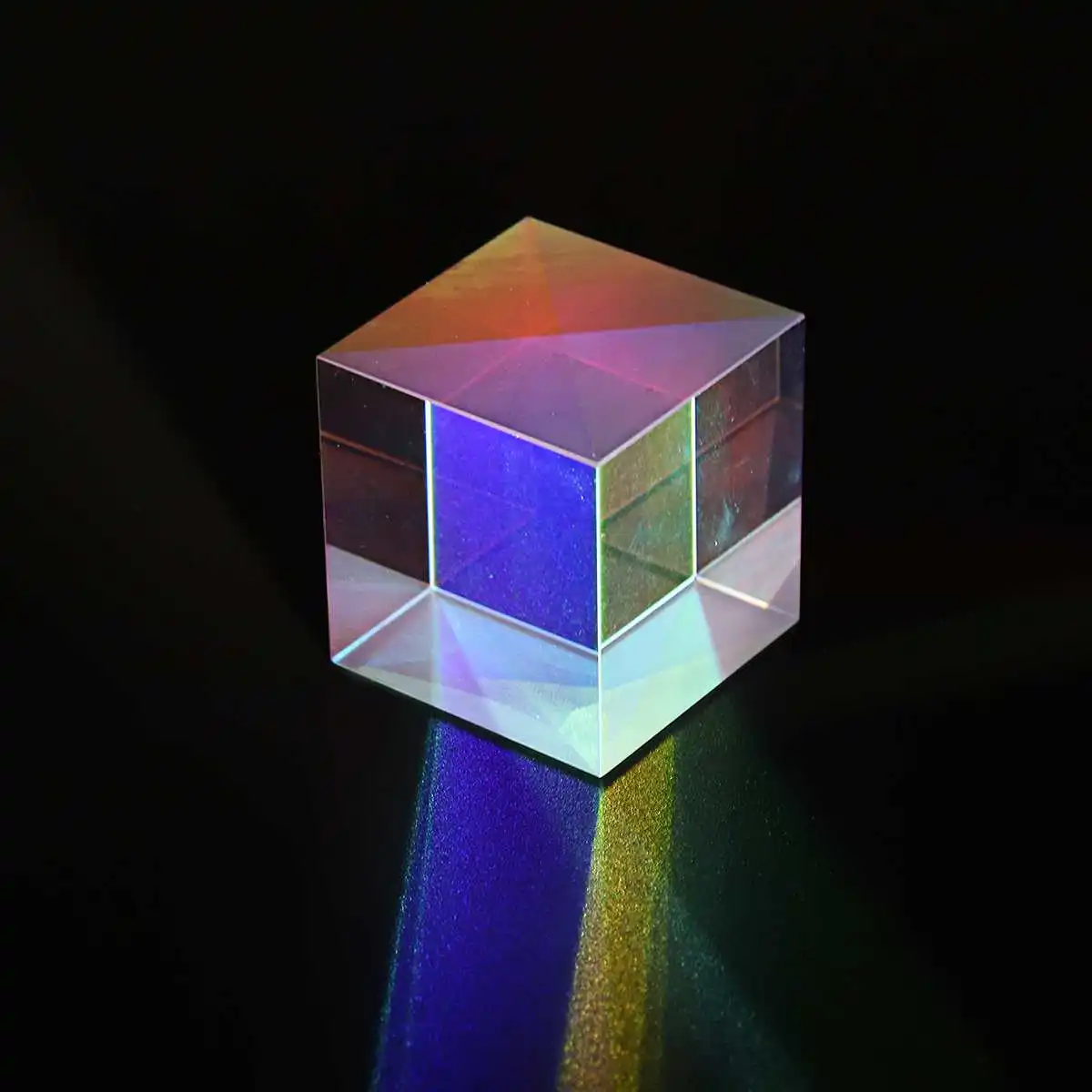 

25mm K9 Prism Laser Beam Combine Cube Prism RGB Combiner Splitter Glass Decor Square Cube RGB Teaching Tools Decoration
