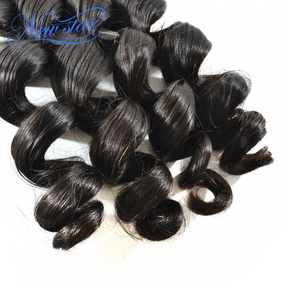 New Star Hair 4 Bundles Loose Wave Brazilian Virgin Human Hair Weaving Unprocessed Cuticle Aligned Raw Hair Weave Extension