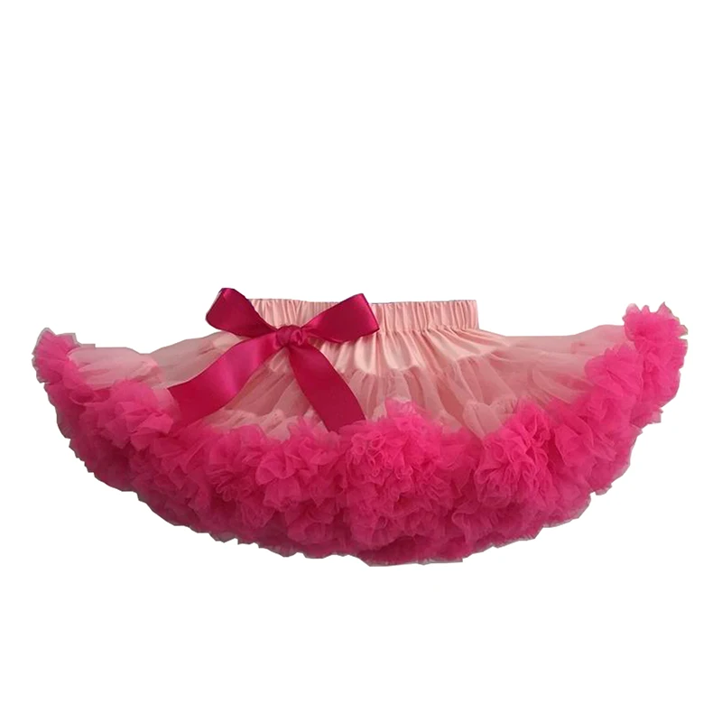 Несколько цветов пышные шифоновые мини-юбки в Для женщин юбка-американка, юбка-пачка для малышей юбки для девочек юбка принцессы Одежда для танцев вечерние одежда Нижняя юбка в стиле "Лолита" - Цвет: pink hotpink