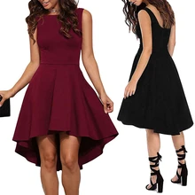 Louyebouho 2019 Women Sleeveless Trumpet Irregular Dress Sexy Backless Evening Party Dresses Elegant Robe Ladies Summer Vestidos