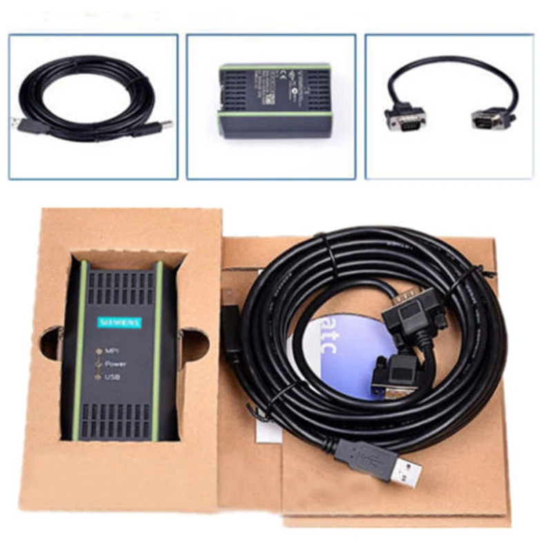 Высококачественный Новый ПЛК-кабель для Siemens S7 200/300/400 6ES7 972-0CB20-0XA0 USB-MPI + ПК |