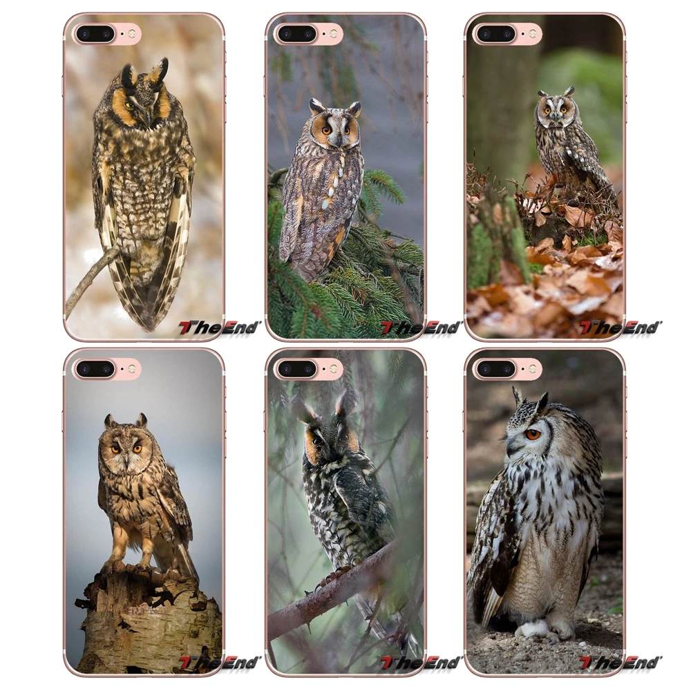 

Long Eared Owl Asio otus Silicone TPU Case For HTC One M7 M8 A9 M9 M10 E9 Plus Desire 630 530 626 628 816 820 Motorola G G2 G3