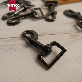 

wholesale environmental gun black 2.5cm metal Swivel clasp lobster claws Hardware dog clip buckle leash metal accessories PK-25B