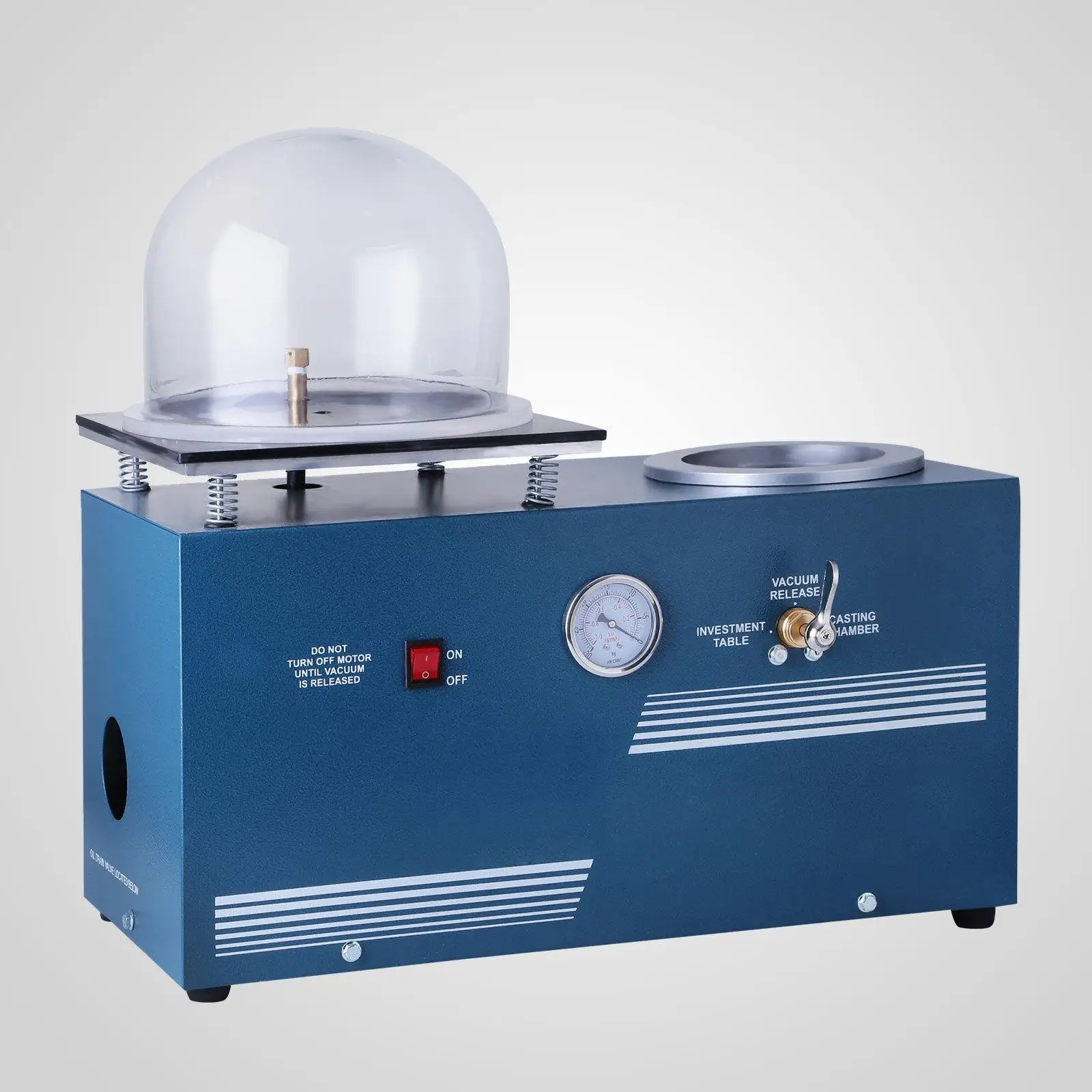 1/2HP 3CFM Jewelry Lost Wax Cast Combination Vacuum Investing Cast