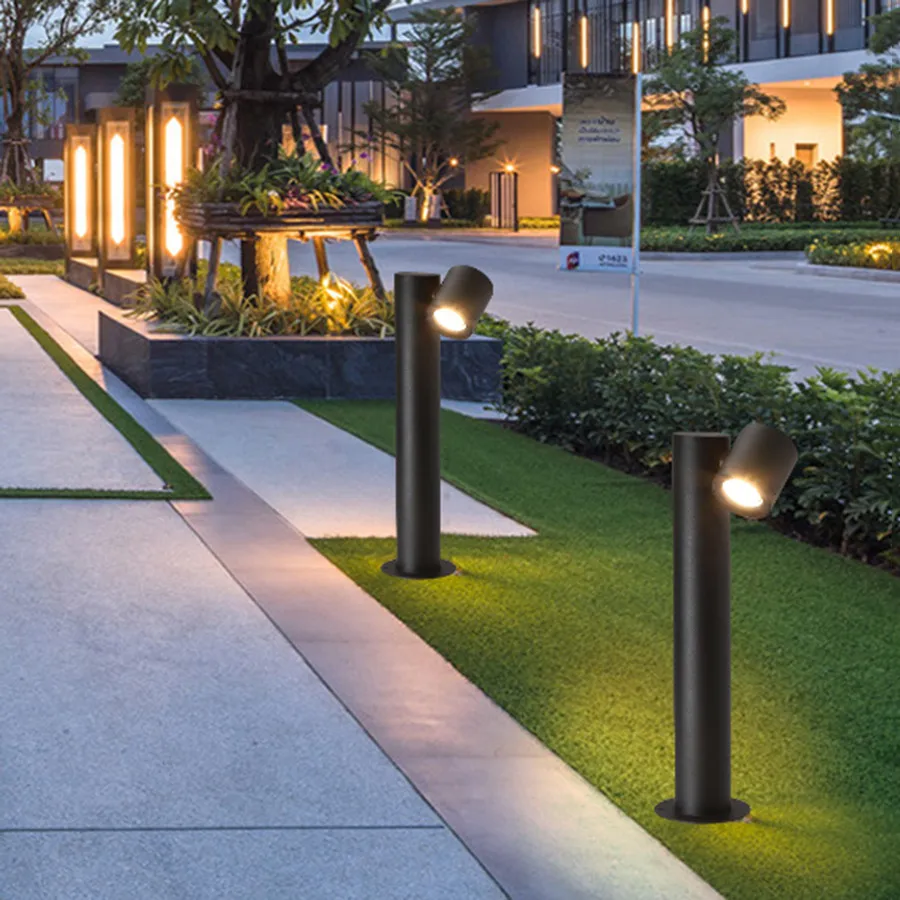 Thrisdar Adjustable Outdoor Garden Lawn Lamp Waterproof Landscape Pathway Lawn Spotlight Street Park Villa Holiday Pillar Light