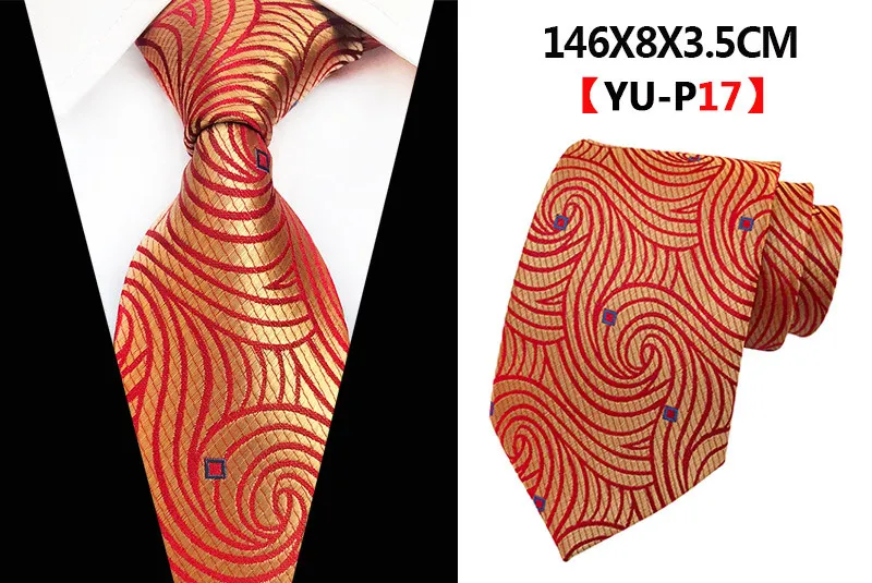 Дизайн Пейсли Плед Жаккард тканые шелковые мужские s галстуки шеи галстук 8 см Полосатый Галстуки для мужчин бизнес галстуки для свадебной вечеринки аксессуары