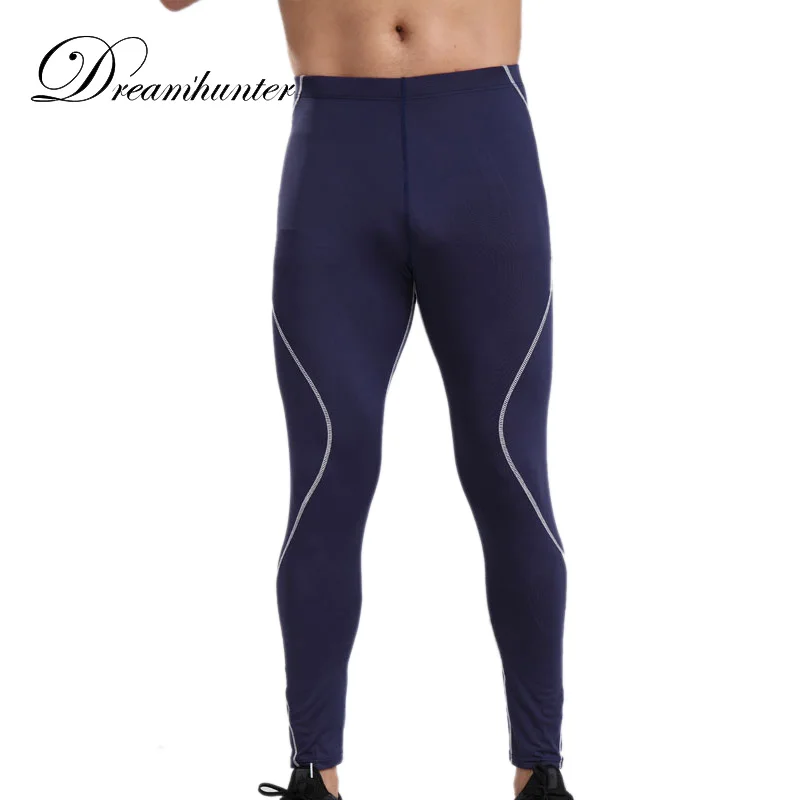 Мужские Компрессионные Леггинсы для фитнеса, быстросохнущие повседневные длинные брюки для мужчин, тренировочные бегуны, спортивные штаны для мужчин, S-3XL