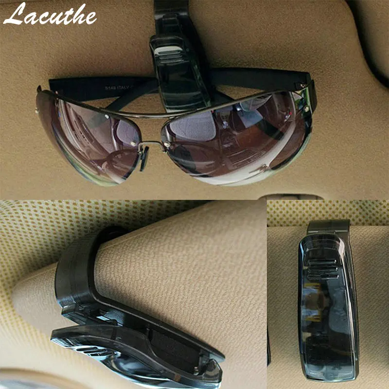 Lacuthe 1 шт./лот Авто крепежный зажим авто аксессуары ABS автомобиль солнцезащитный козырек солнечные очки, очки держатель зажим для билета