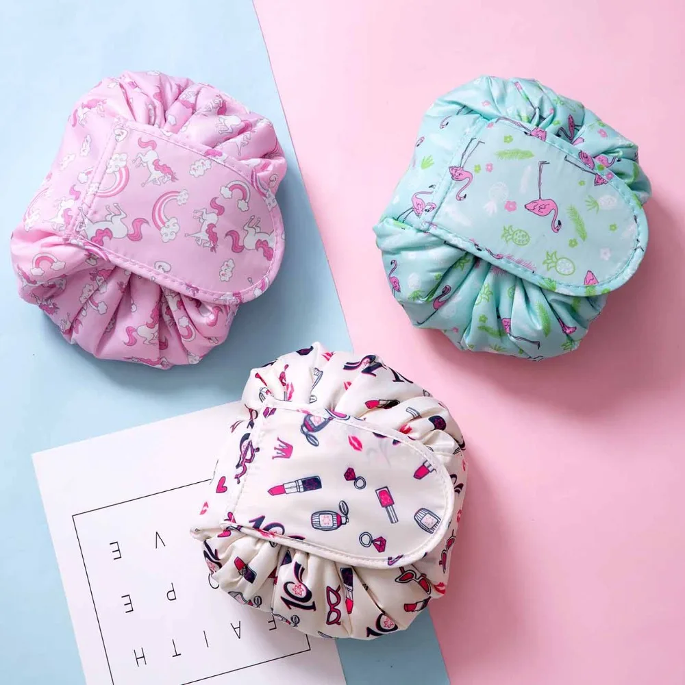 

Cosmetic Bag Portable Drawstring Travel Makeup Bag Organizer Storage Jewelery neceser maquillaje makeup neceser maquillaje