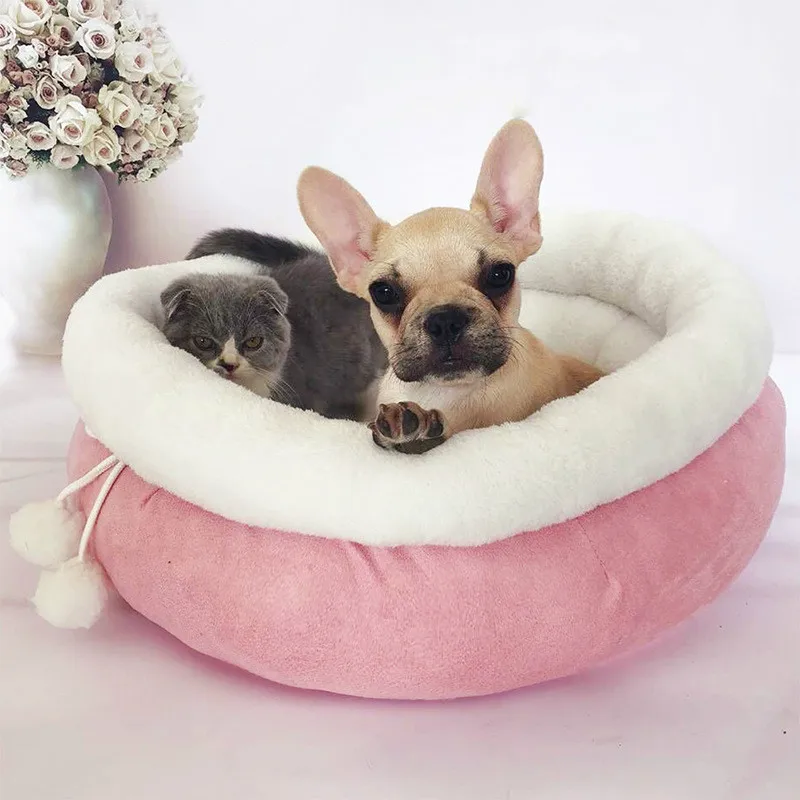 

Pet Sofa Dog Beds Princess Style Sweety Cat Bed House Cushion Kennel Pens Sofa House Warm Sleeping Bag Pet Supplies cama perro