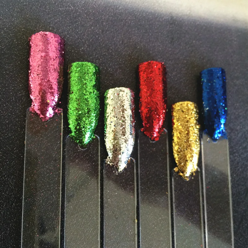 

1 Box Aluminum Foil Flakes Pigment Chrome Flake Shining Effect Nail Glitter Sequins for Nail Art Manicure Gel Nail Polish DIY